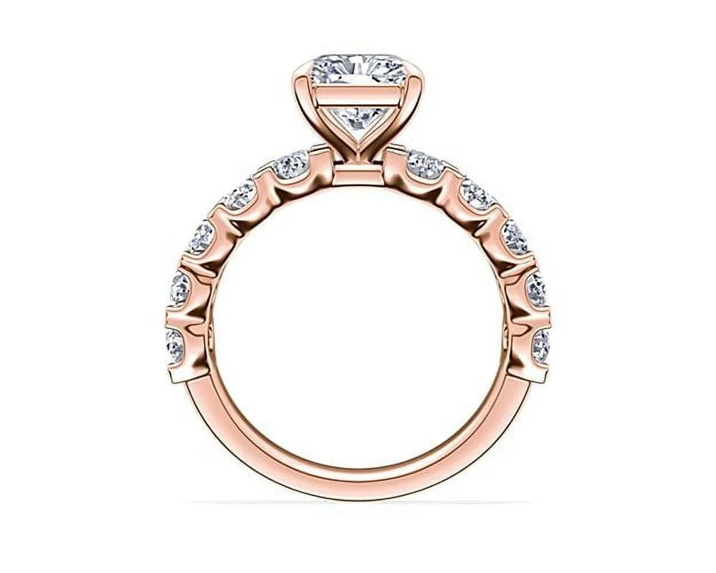 14K Rose Gold Diamond Engagement Ring K951152