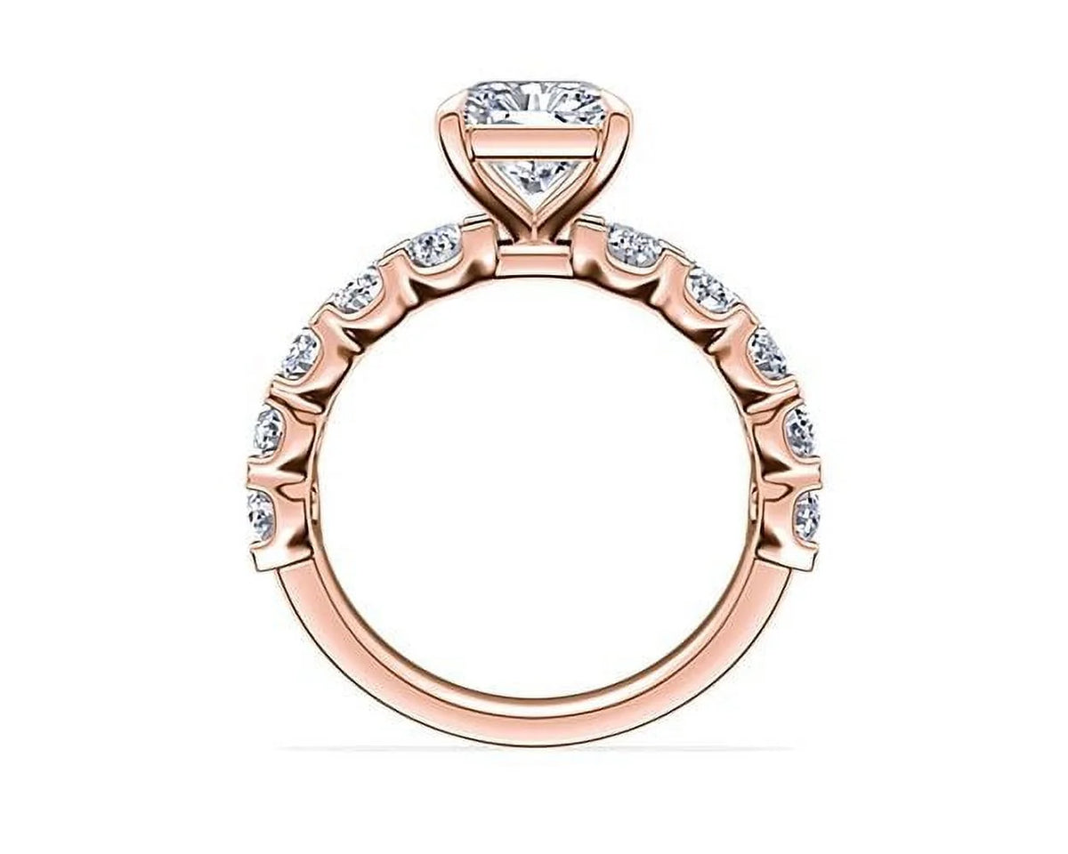 14K Rose Gold Diamond Engagement Ring K951152