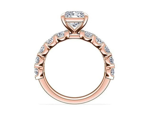 14K Rose Gold Diamond Engagement Ring K951152