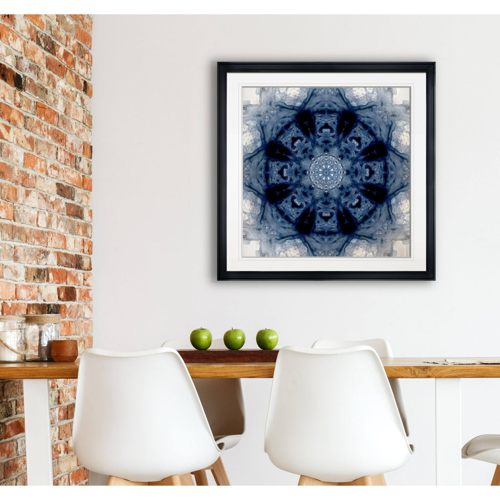Indigo Framed Giclee Print 38x38 R3605