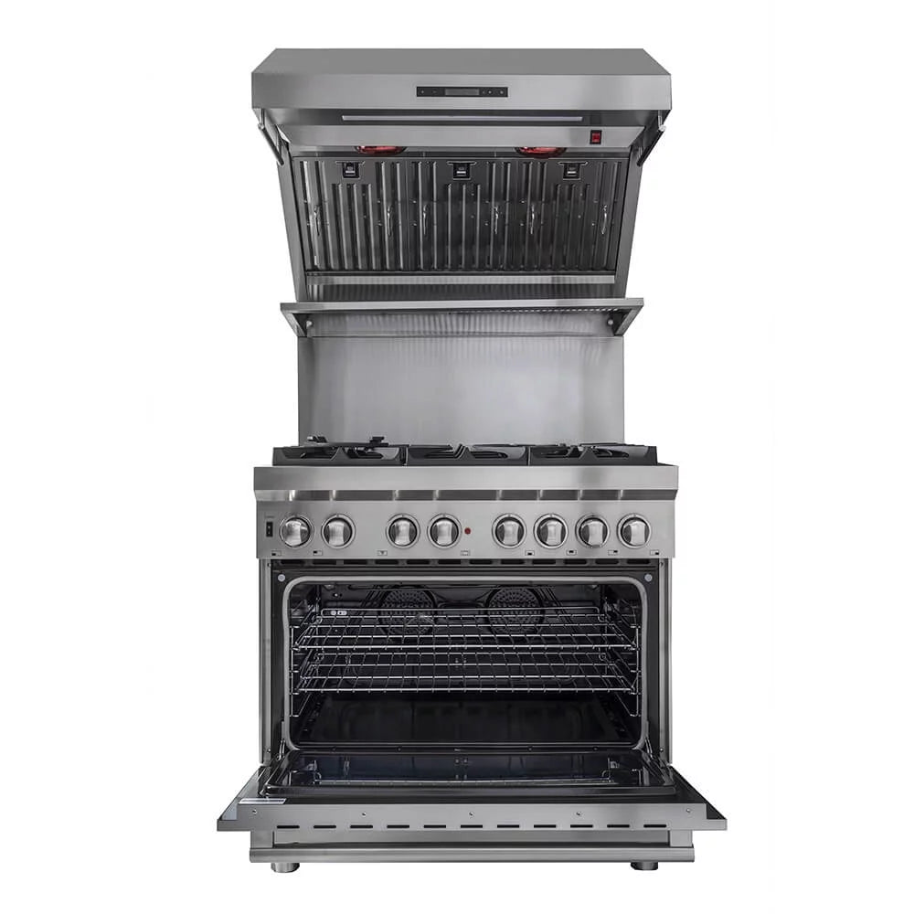 36 inch Stainless 1200 CFM Wall Mount Range Hood J1612