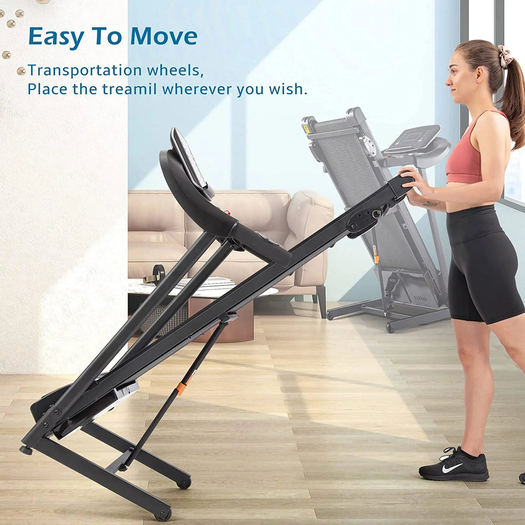 3.5HP Foldable Electric Treadmill with Incline C62495