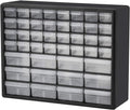 26 Drawer Plastic Parts Storage Cabinet, Black, Pack of 2 S323120