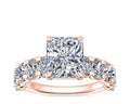 14K Rose Gold Diamond Engagement Ring K951152
