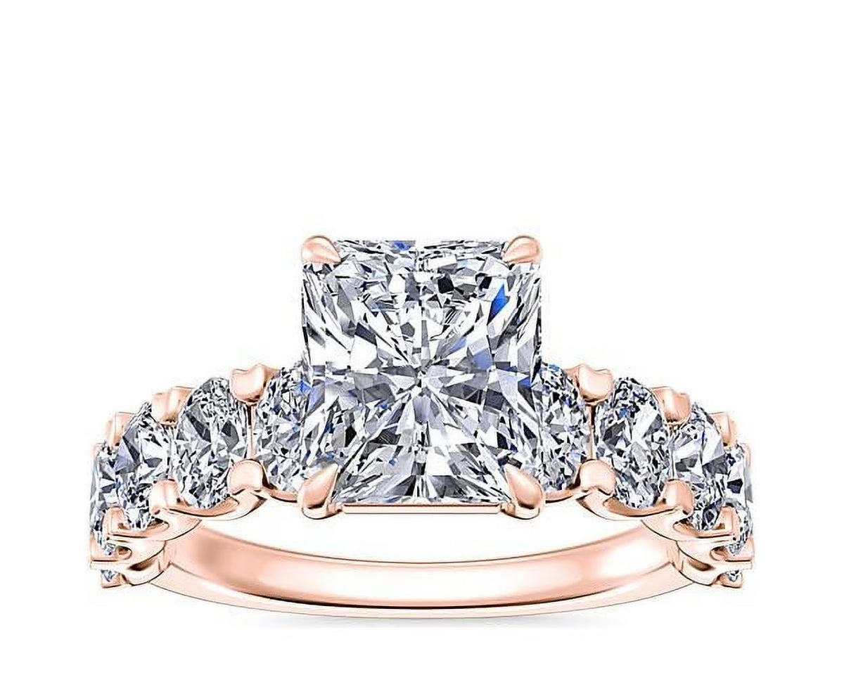 14K Rose Gold Diamond Engagement Ring K951152