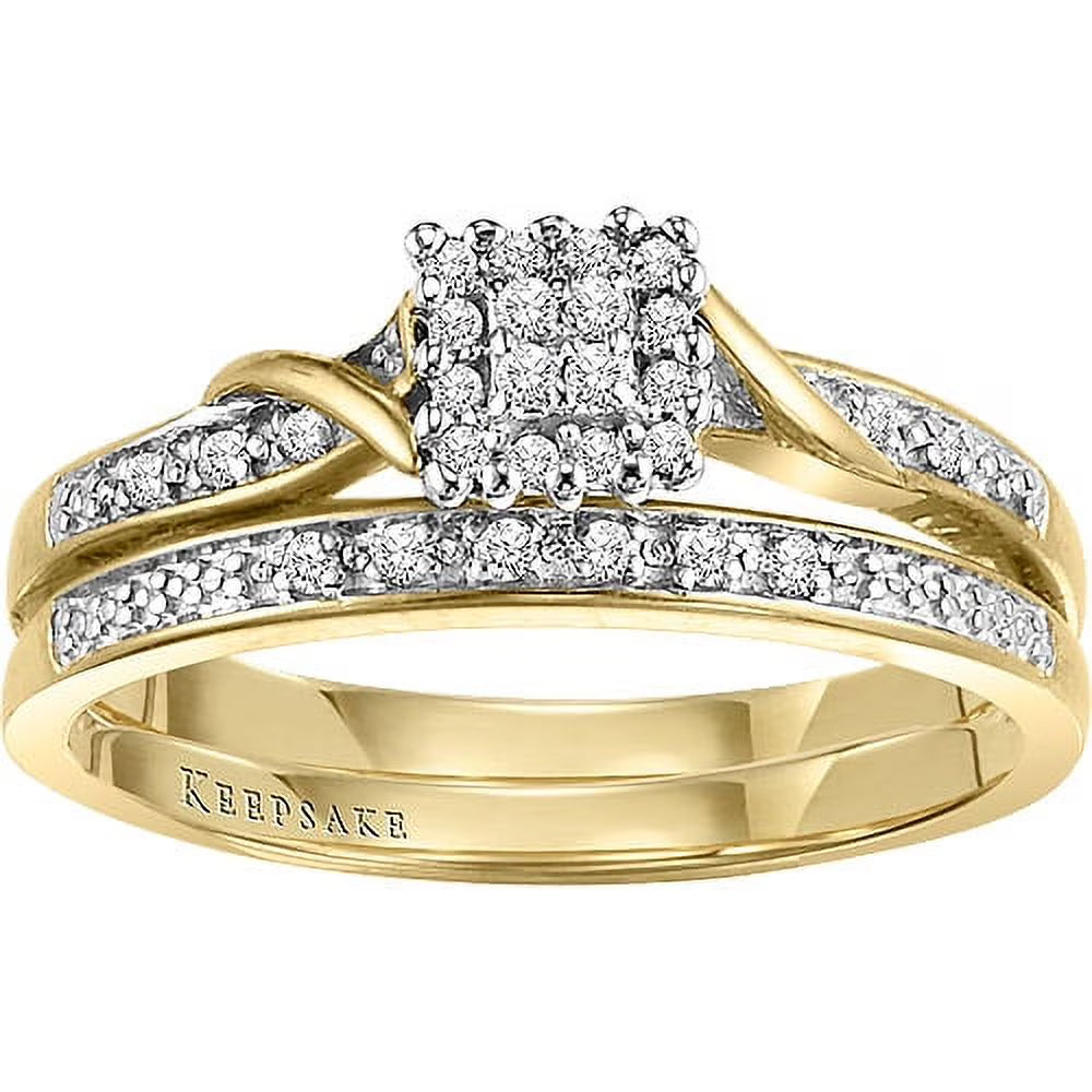 10kt Yellow Gold Diamond Bridal Set K540276