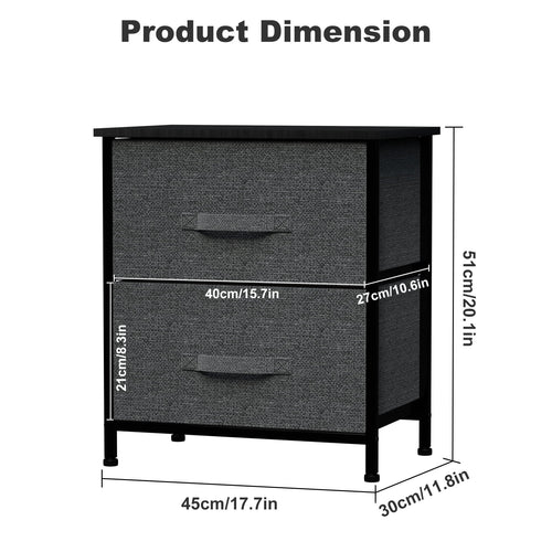 2 Drawer Fabric Dresser J896669