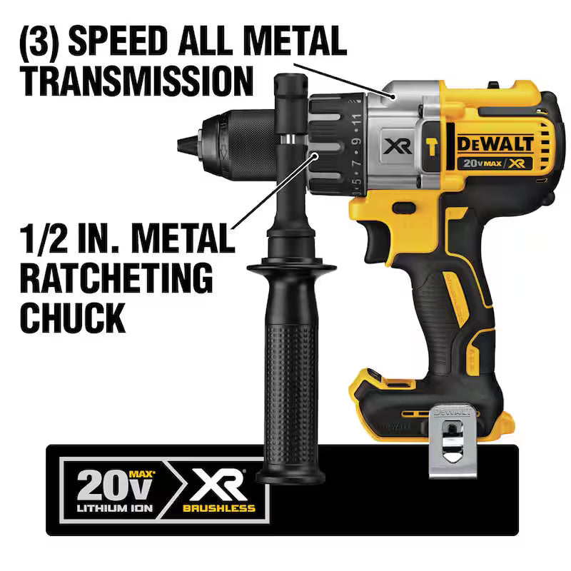 Cordless Brushless Hammer Drill Impact 2 Tool Combo Kit J12768
