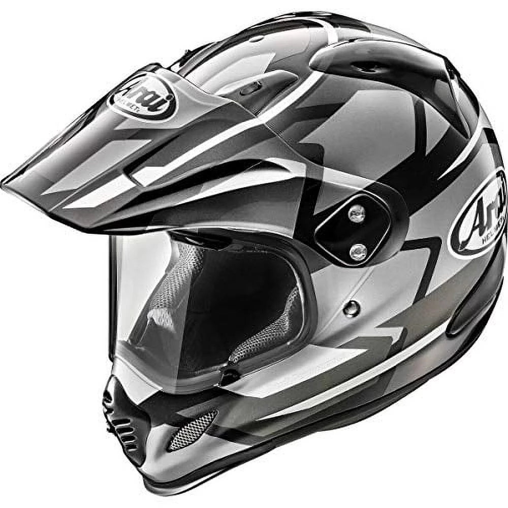 Dual Sport Motorcycle Helmet Gray SM V6181