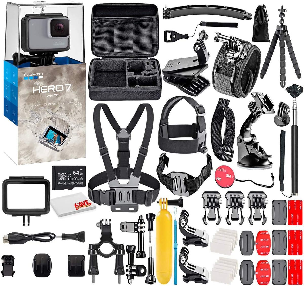 50 Piece Accessory Kit Waterproof Action Camera with Touch Screen H231