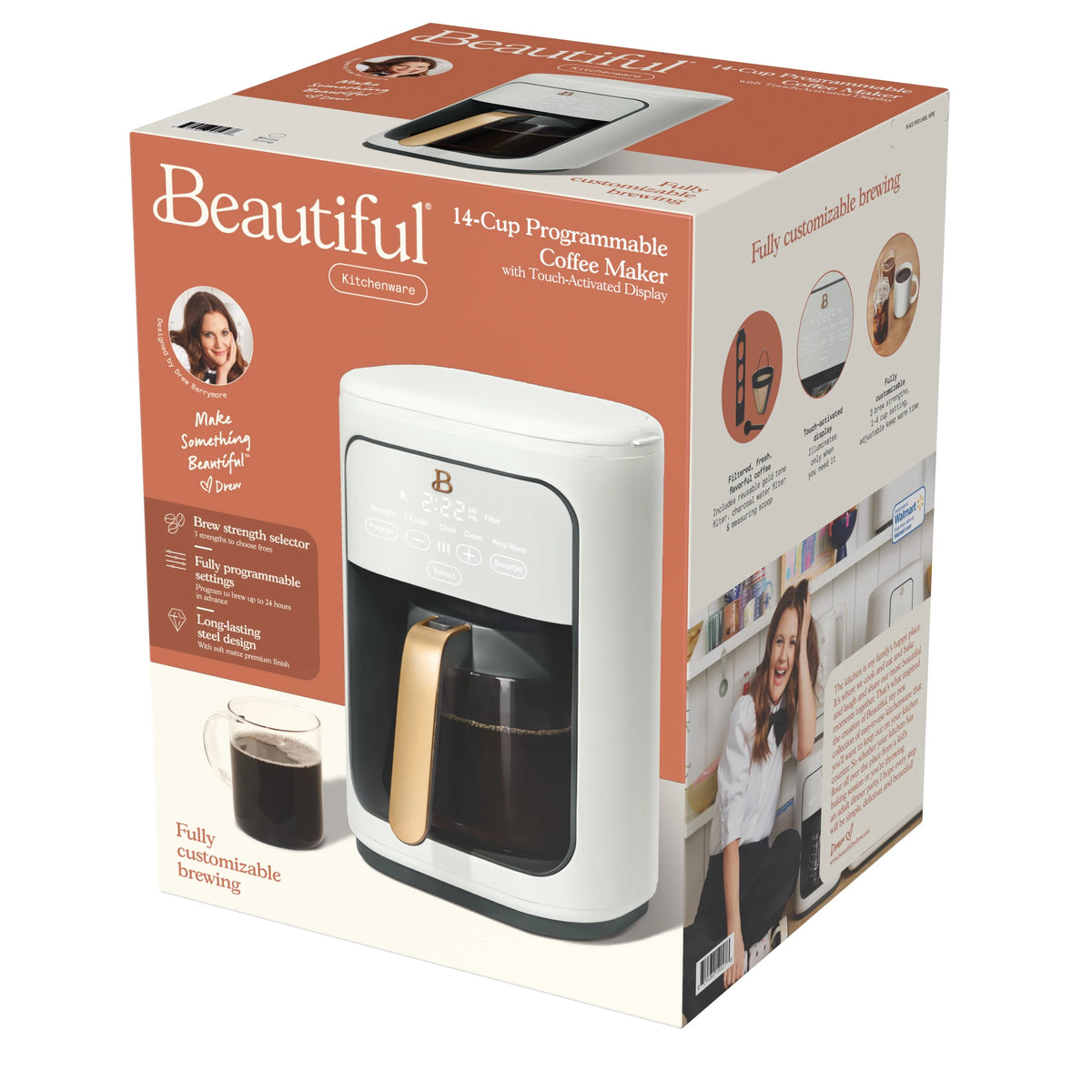 14-Cup Programmable Drip Coffee Maker with Touch-Activated Display K468478