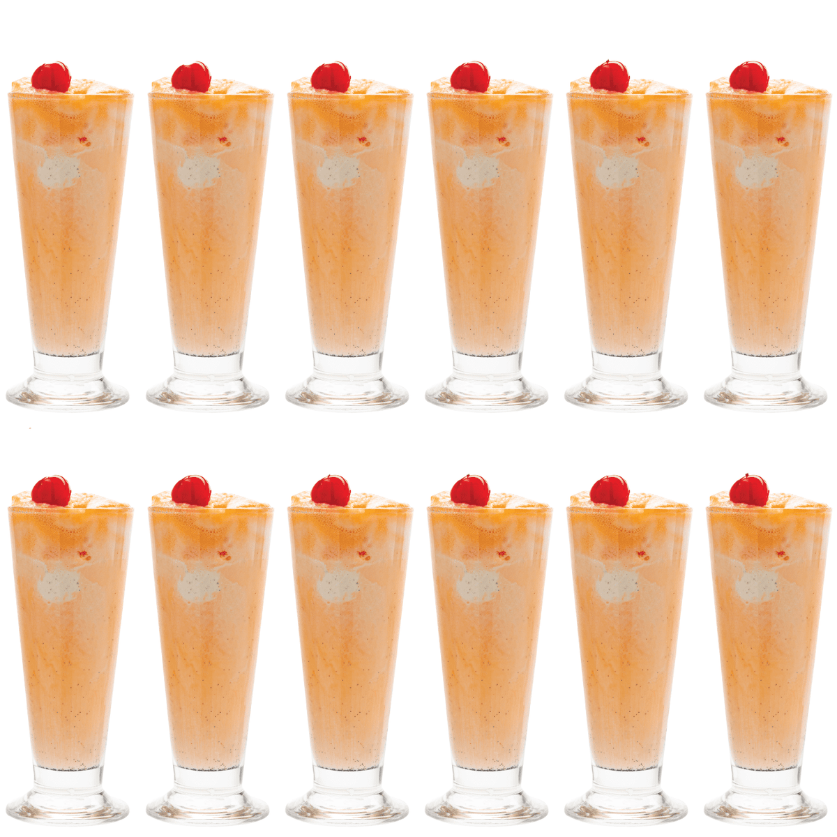 6.3 Ounce Clear Glass Smoothie Glasses Set of 12 K96328