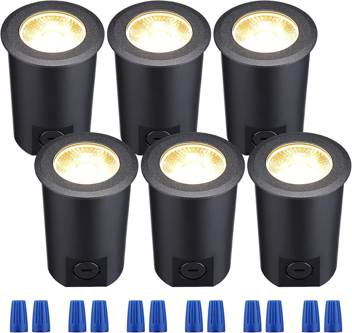 Pack of 6 7W 12V LED Aluminum In-Ground Well Light A9618