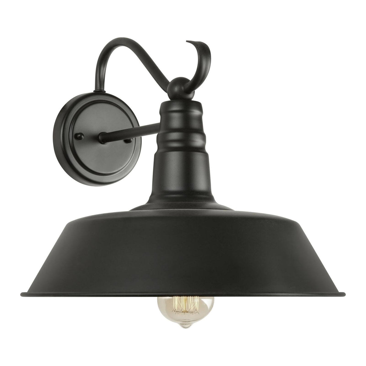 Black 1 Light Outdoor Wall Light S504649