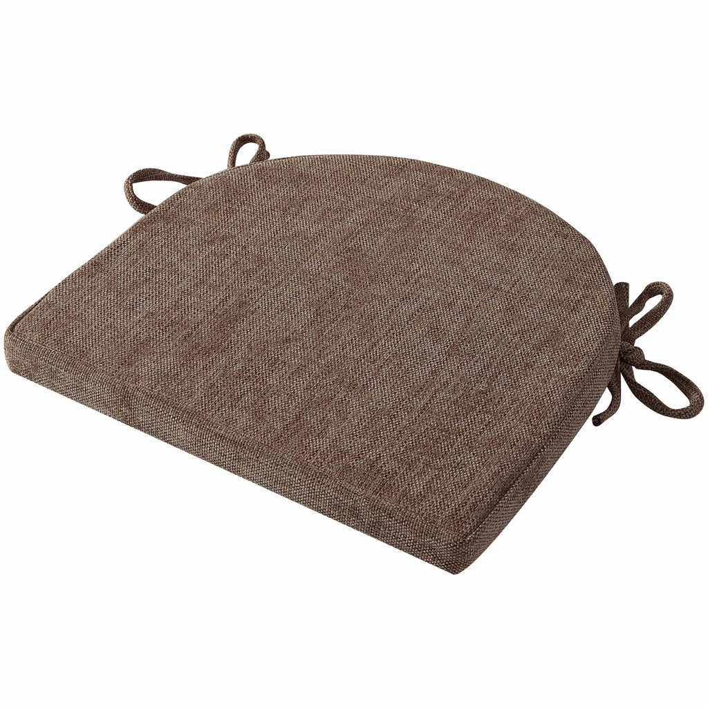U-Shape Memory Foam Chair Pads with Ties 4 Pack D914