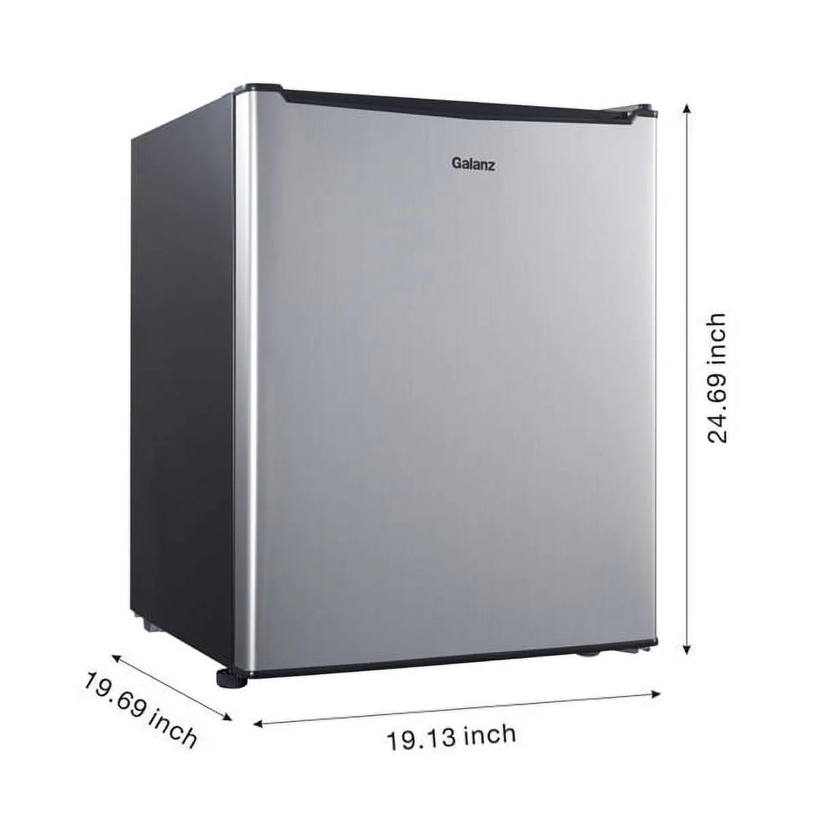 Black 2.7 Cu ft Single Door Mini Fridge I93241