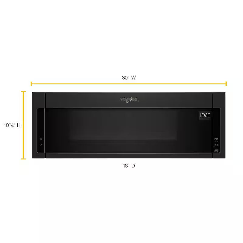 Low Profile Microwave Hood Combination in Black T961356