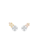 Gold and Diamond Stud Earrings B7410