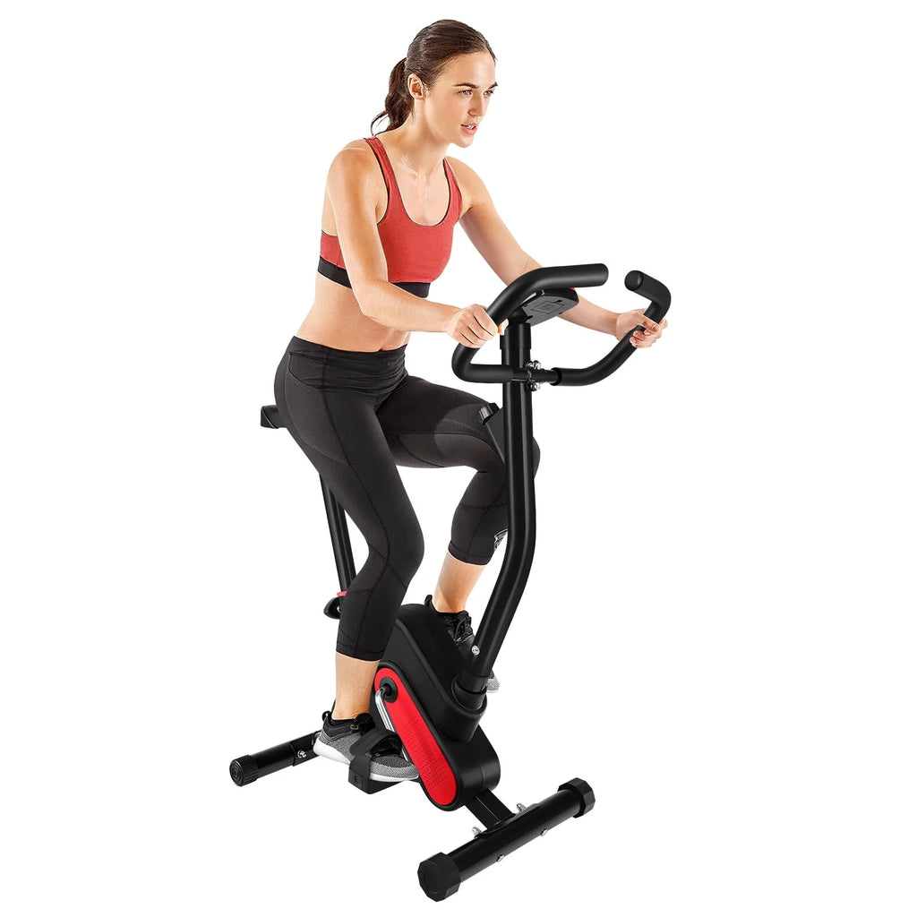 Stationary Indoor Cycling Bike with Seat Cushion and Digital Display P3572