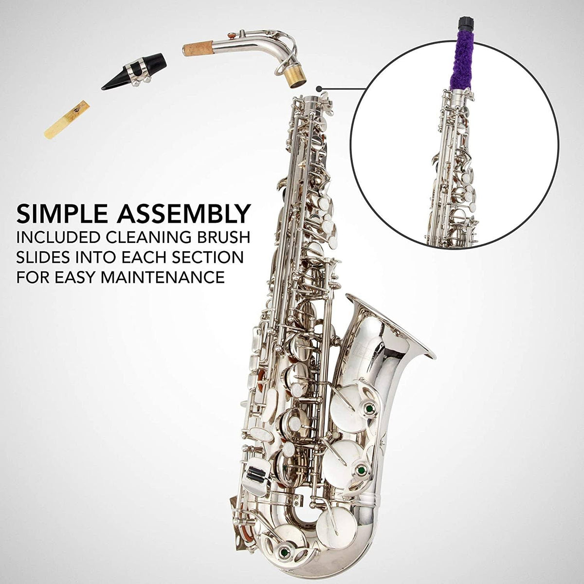 Nickel Alto Saxophone O65376
