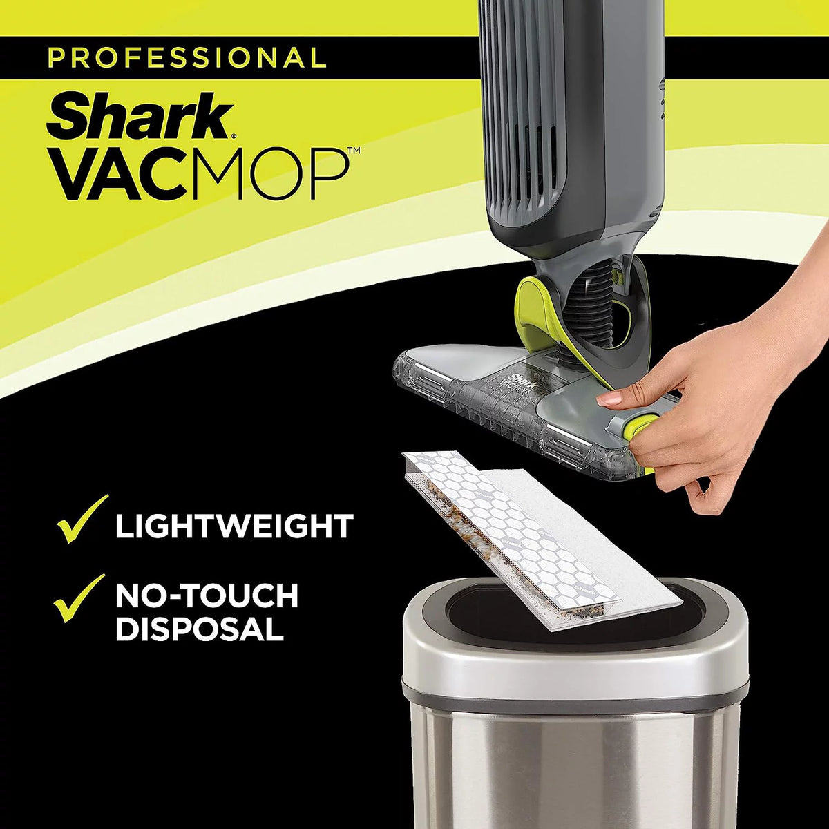 Cordless Hard Floor Vacuum Mop with 12 Disposable Pads Q229