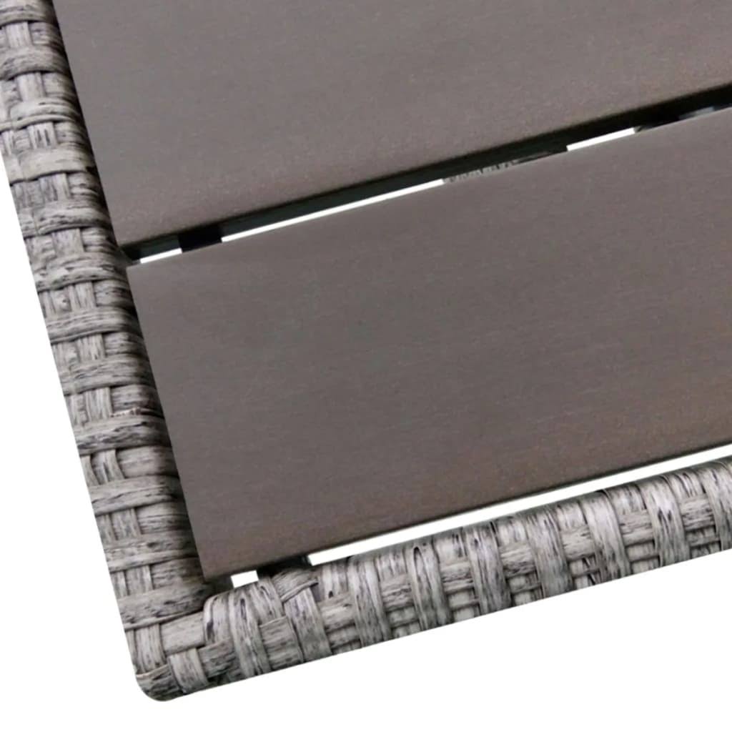 Gray Poly Rattan Garden Corner Sofa Set 12 Piece K412941