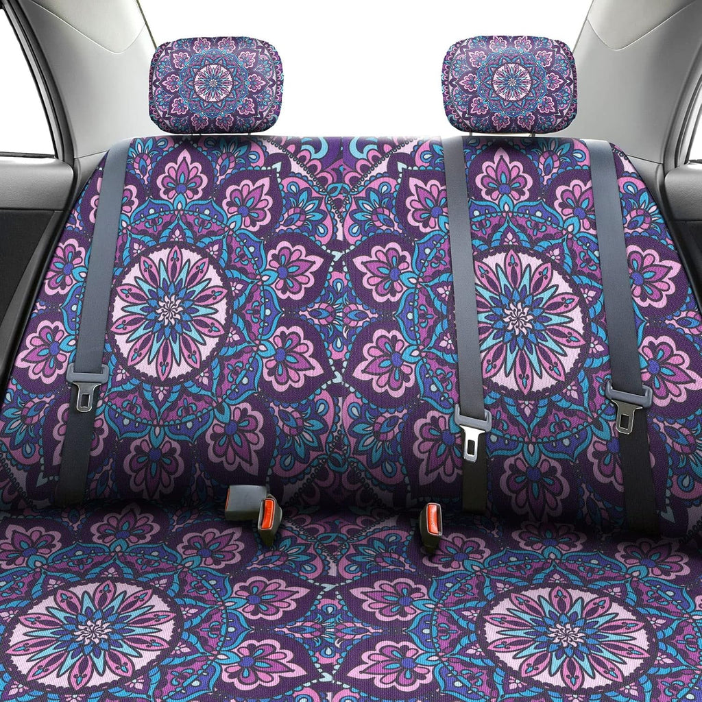 Purple Mandala Car Accessories Set X13673