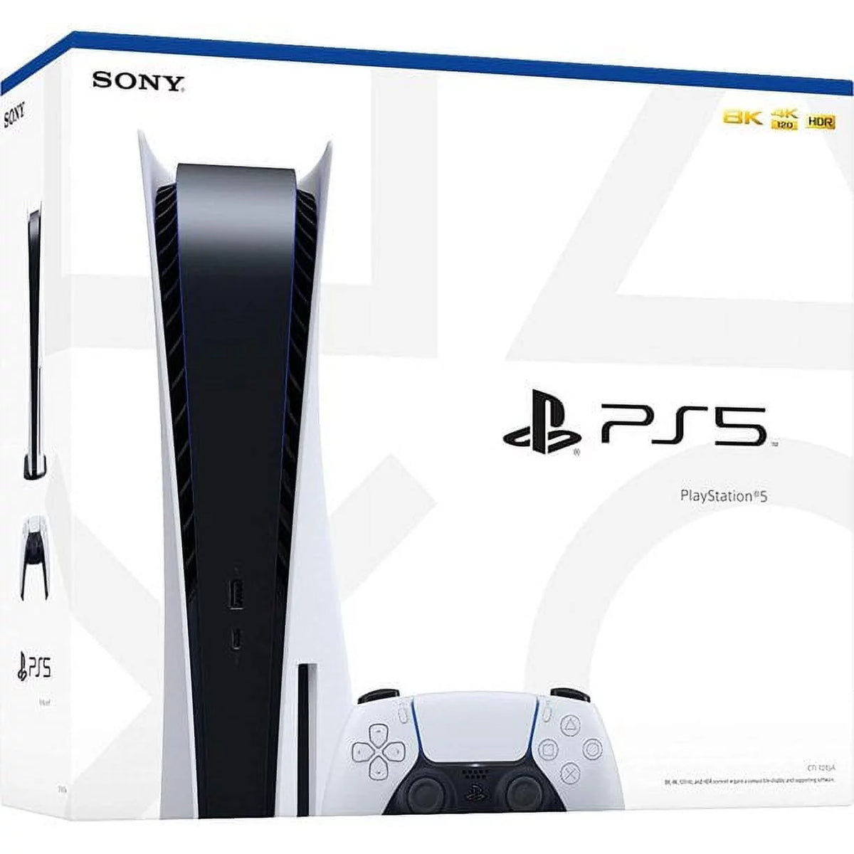 PS5 Disc Version Console with Wireless Controller 825GB SSD W271