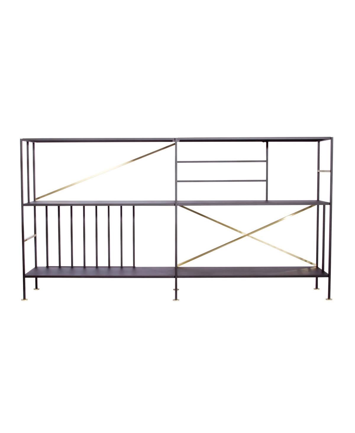 Black 2 Shelf Bookcase P94809