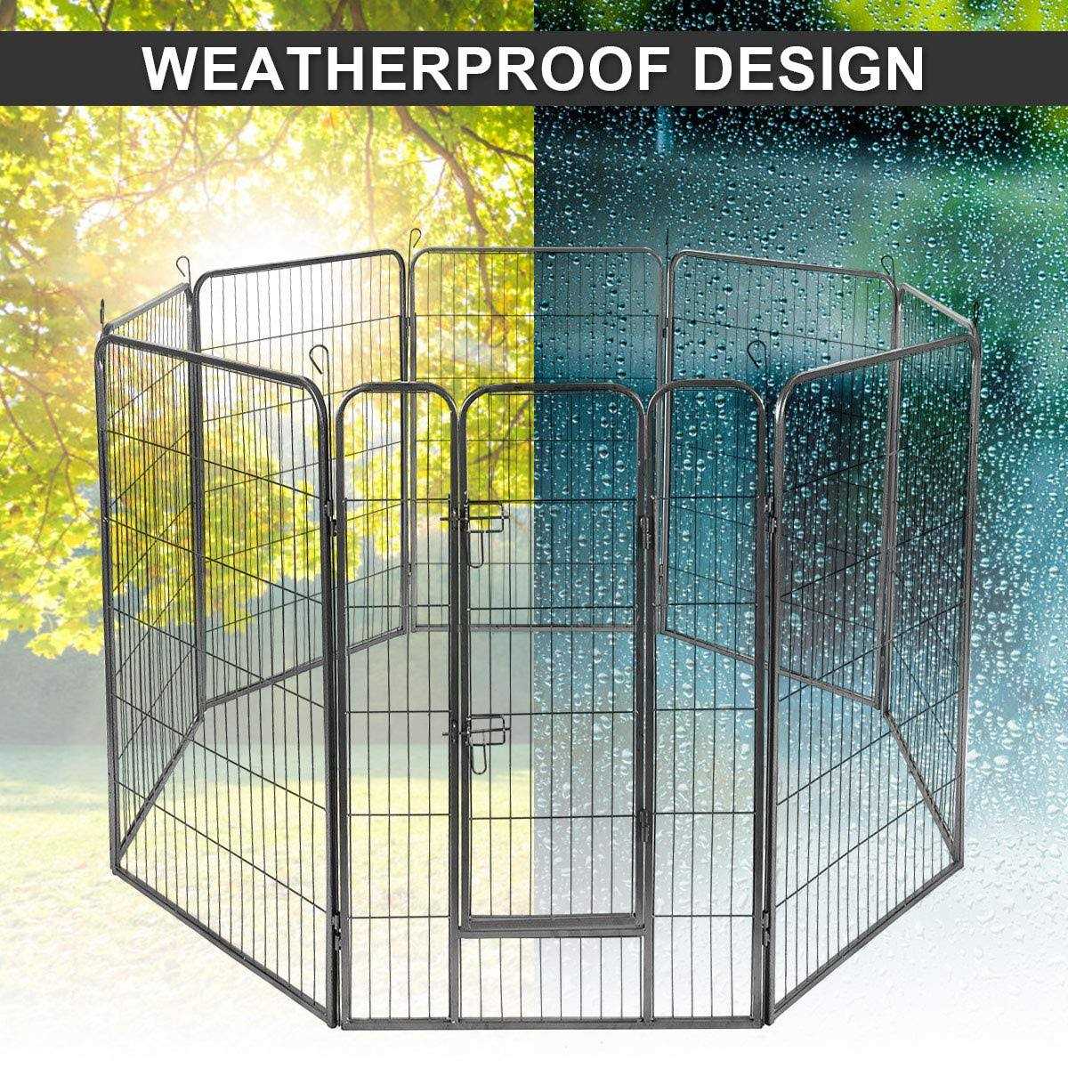 16/8 Panel Dog Playpen with Door J122