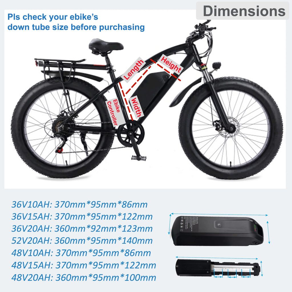 48V 10Ah Lithium Ebike Battery with Charger M249966