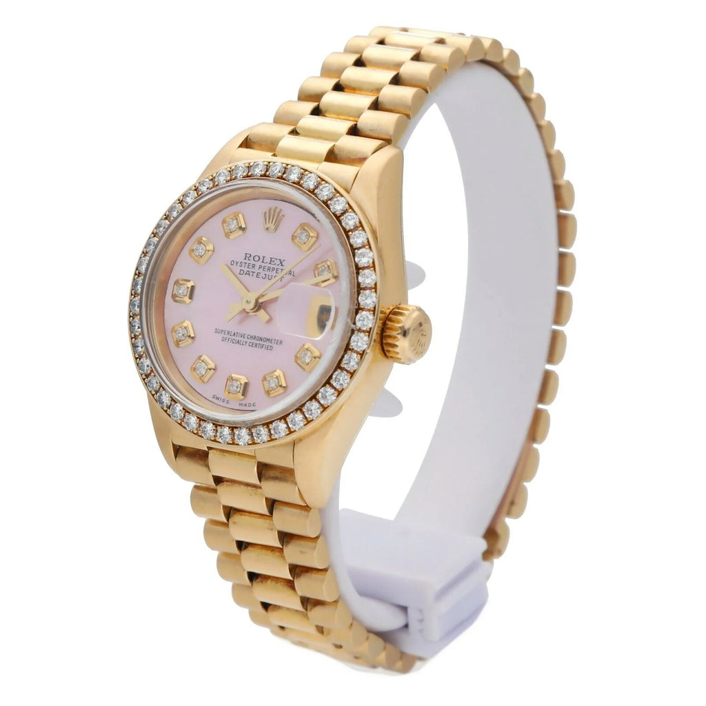 18k Yellow Gold Automatic Ladies Watch A7786