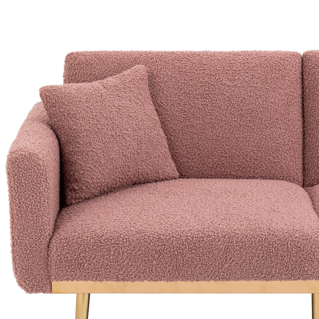 Velvet Sofa with Metal Feet S66069