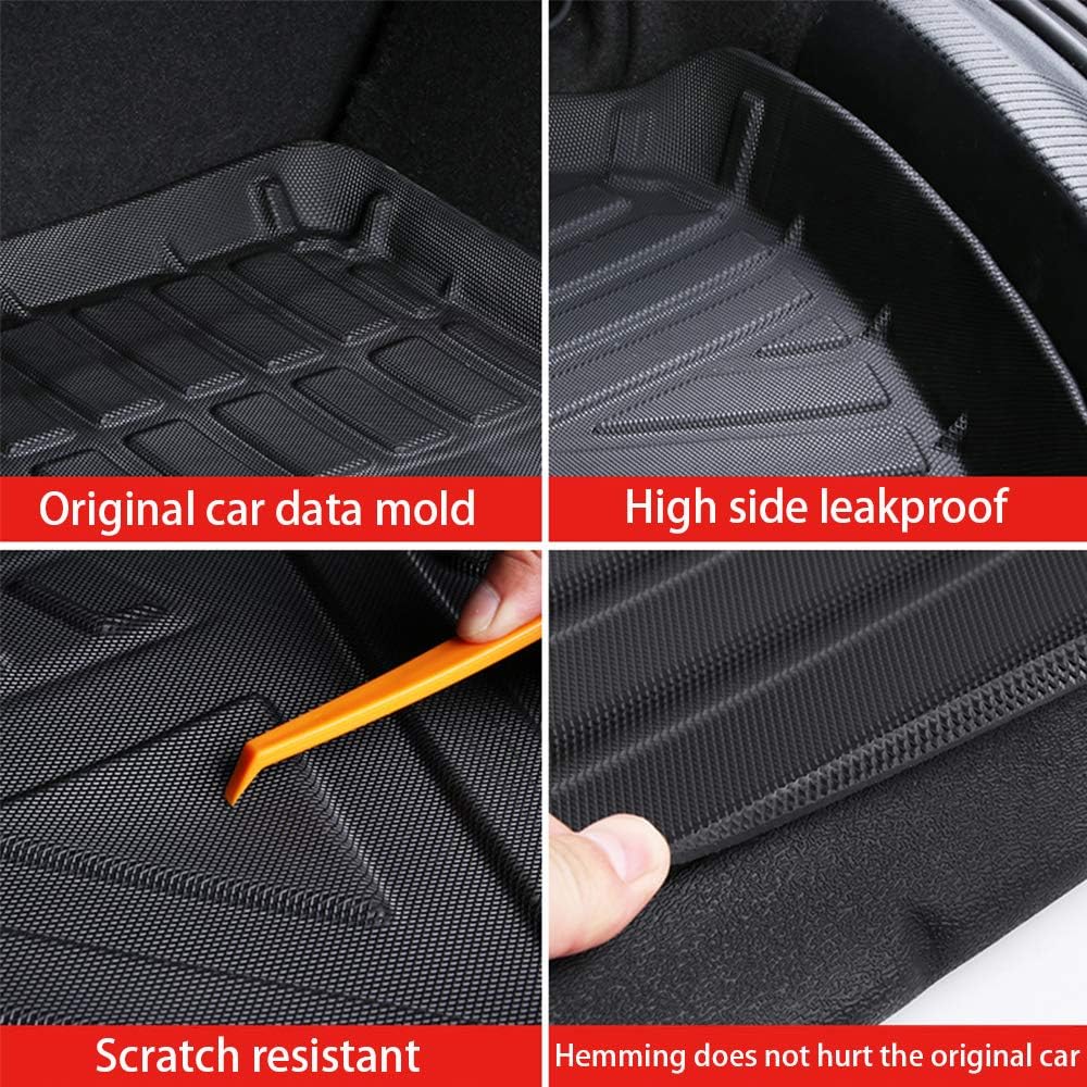 Cargo Liner Trunk Tray Heavy Duty Rubber Waterproof Black Q523
