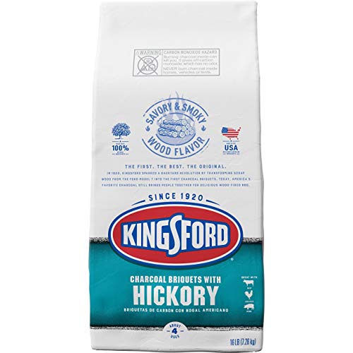Original Charcoal Briquettes with Hickory, 16 Pounds F87284