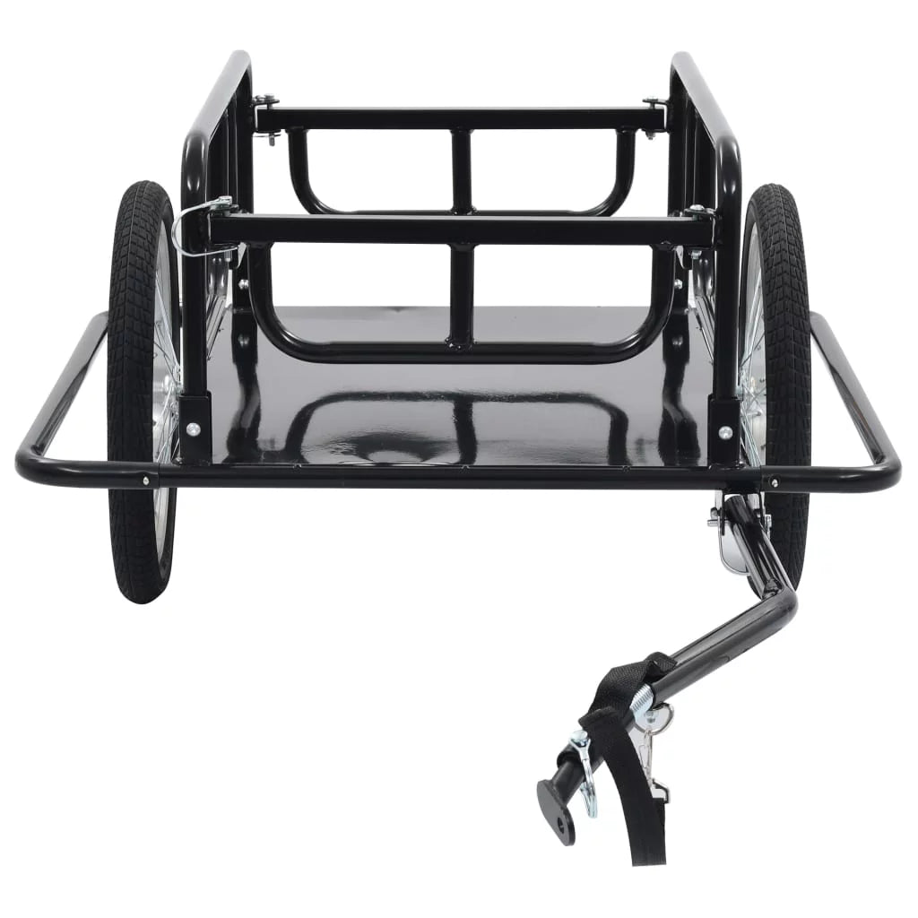 Bike Cargo Trailer Steel Black L748925