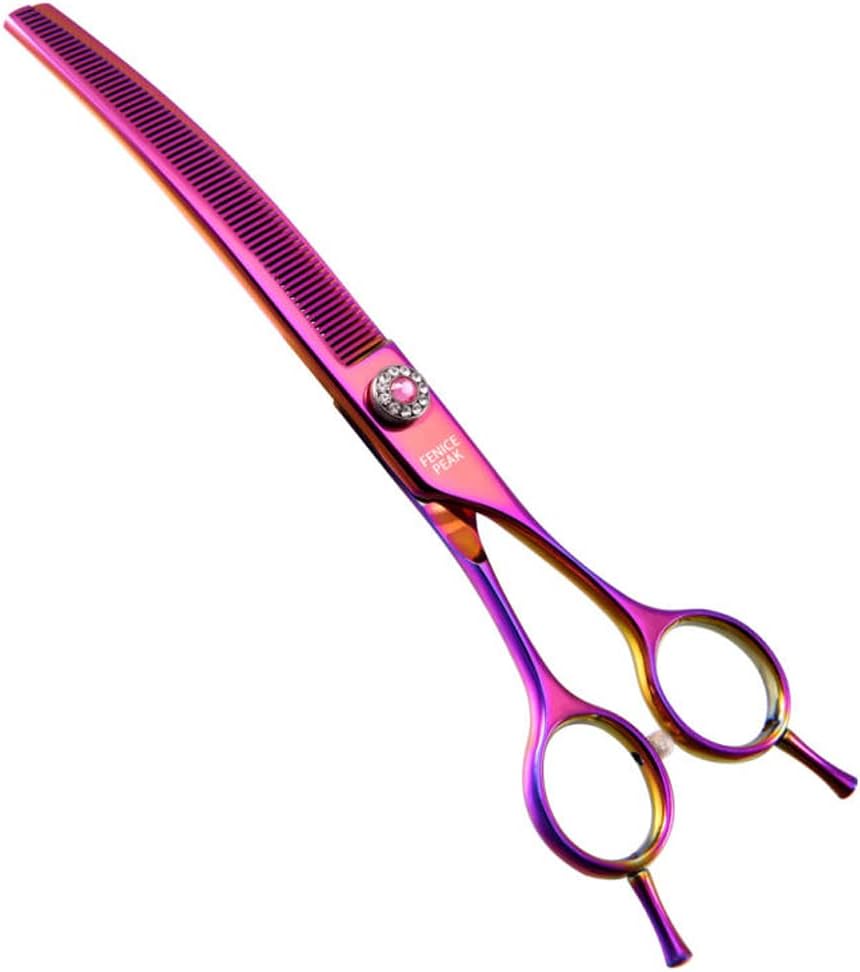 Gold 7.0'' 440C Steel Pet Thinning Scissors, Pack of 2 X266044