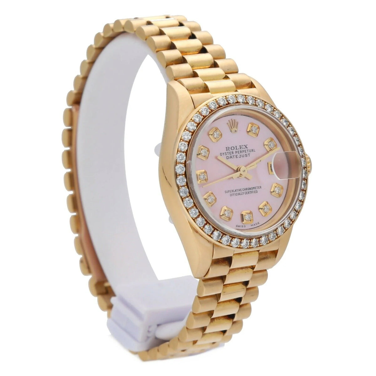 18k Yellow Gold Automatic Ladies Watch A7786