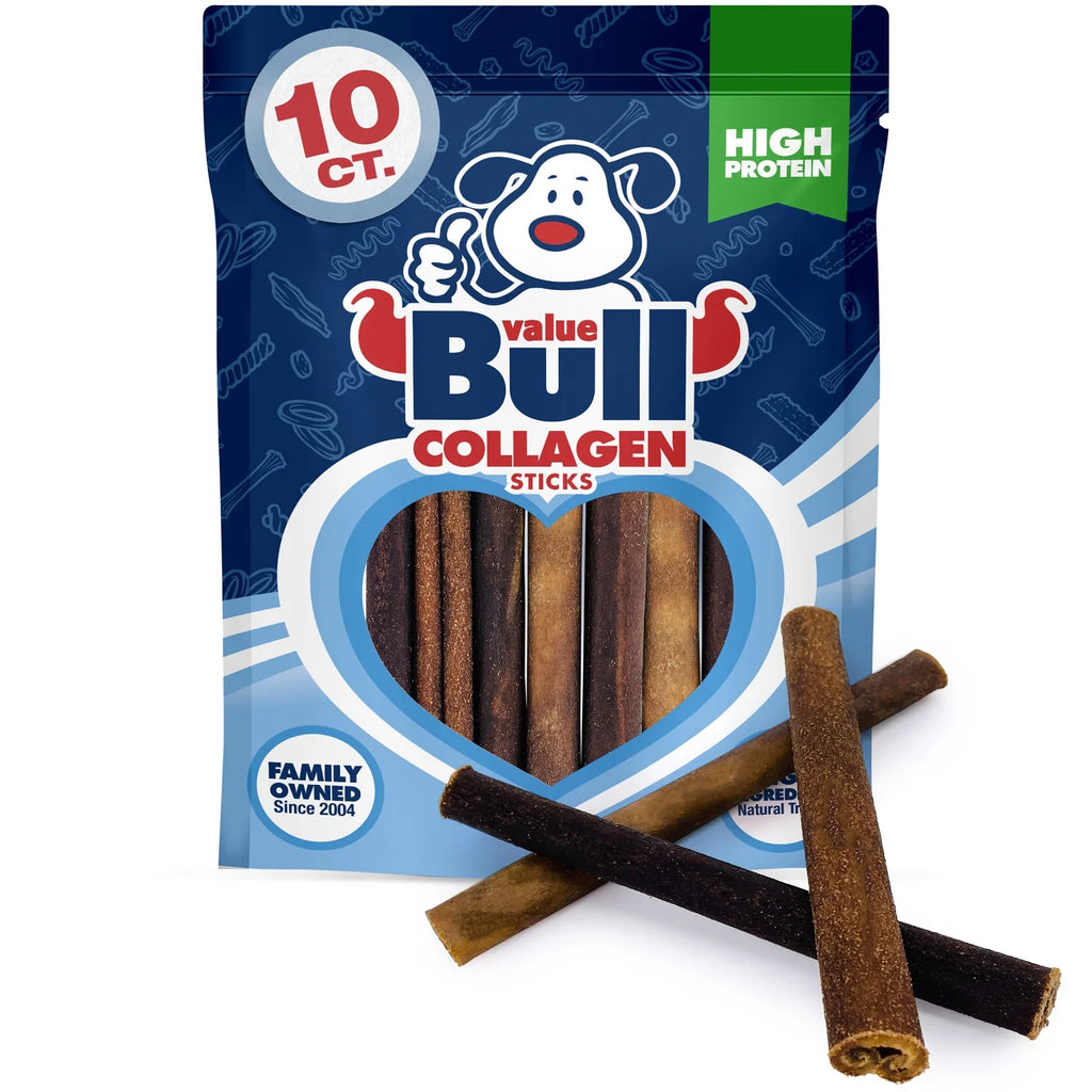 Collagen Sticks Beef Dog Chews Medium 6 Inch 10 Count O305