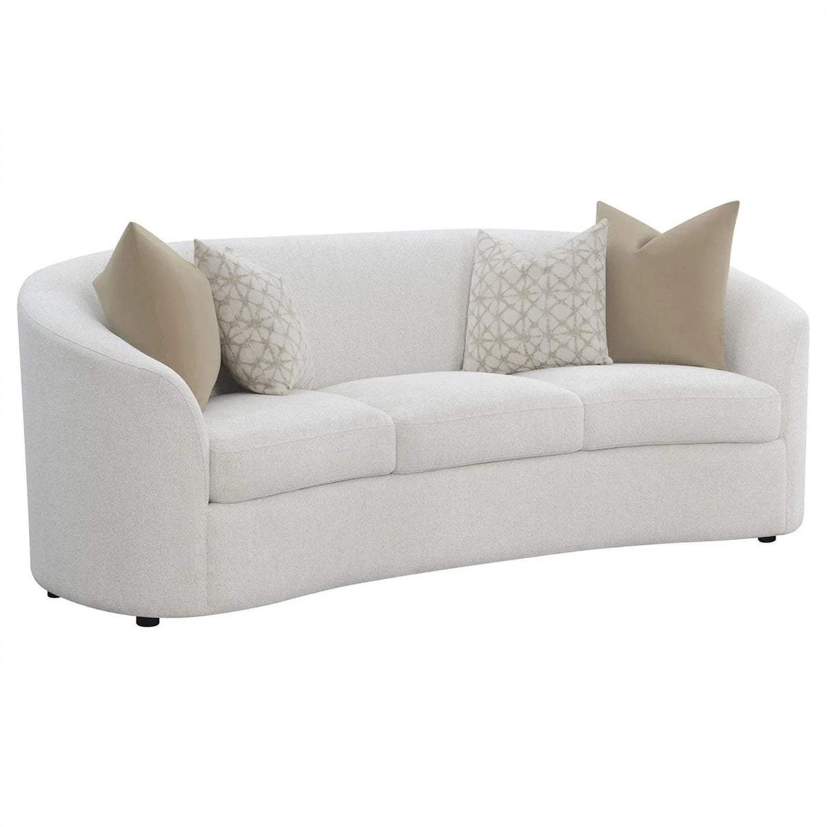 Latte Fabric Upholstered 2-piece Living Room Set K32292
