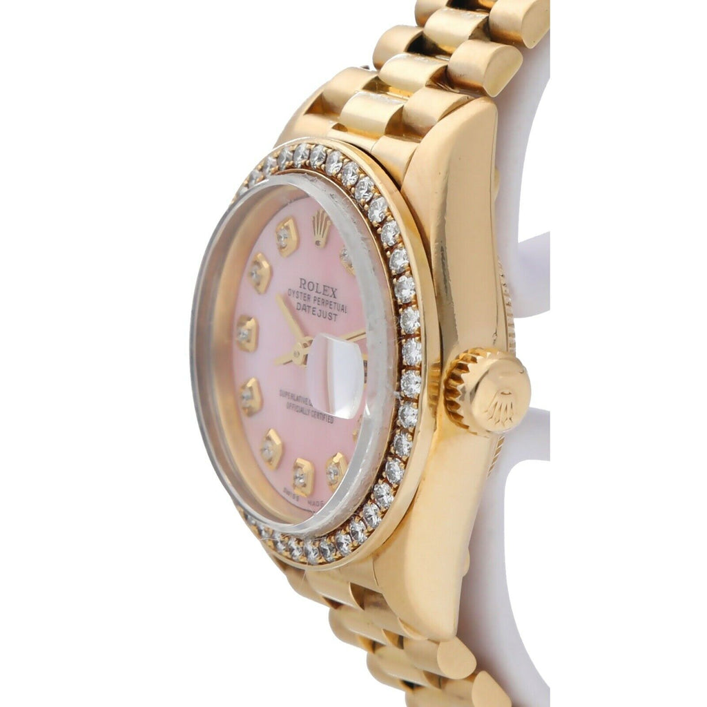 18k Yellow Gold Automatic Ladies Watch A7786