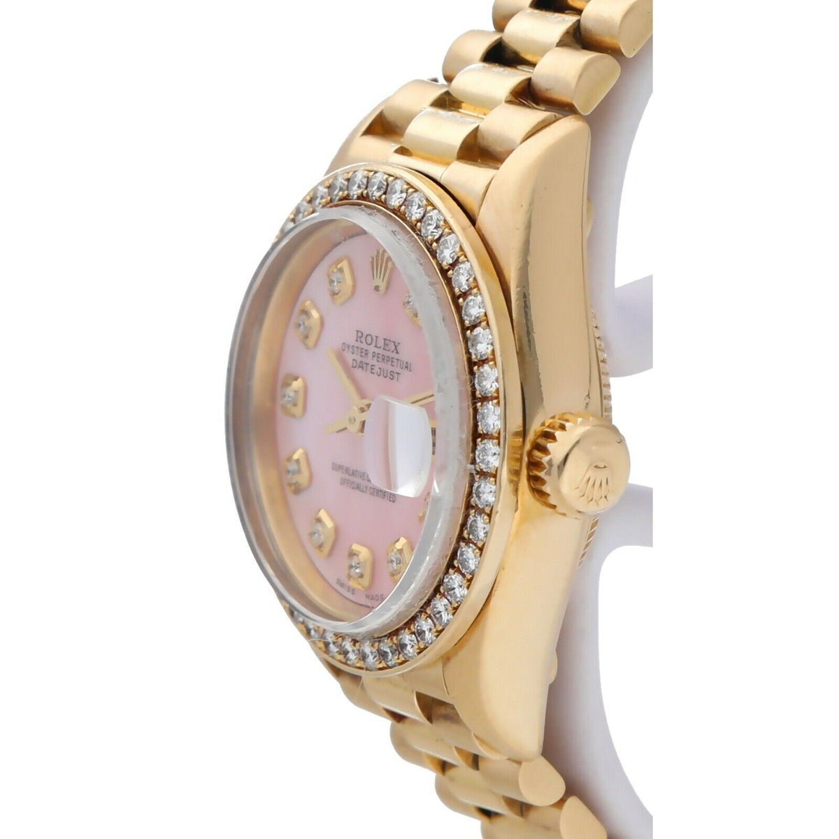 18k Yellow Gold Automatic Ladies Watch A7786