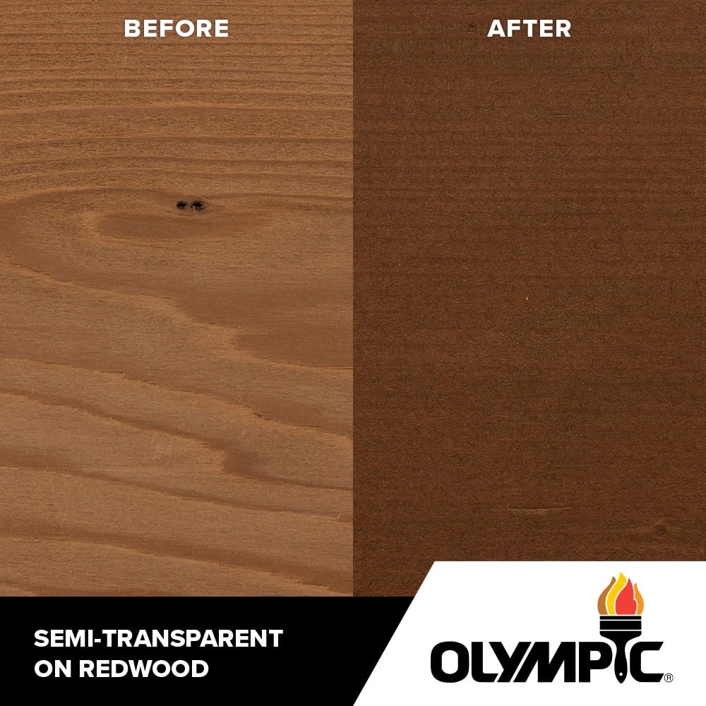 5 gal. Teak Semi-Transparent Exterior Stain and Sealer Y887381