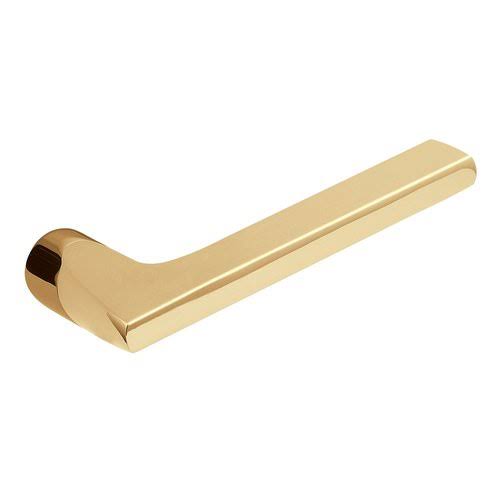 Satin Brass and Black Pair of Levers S9244