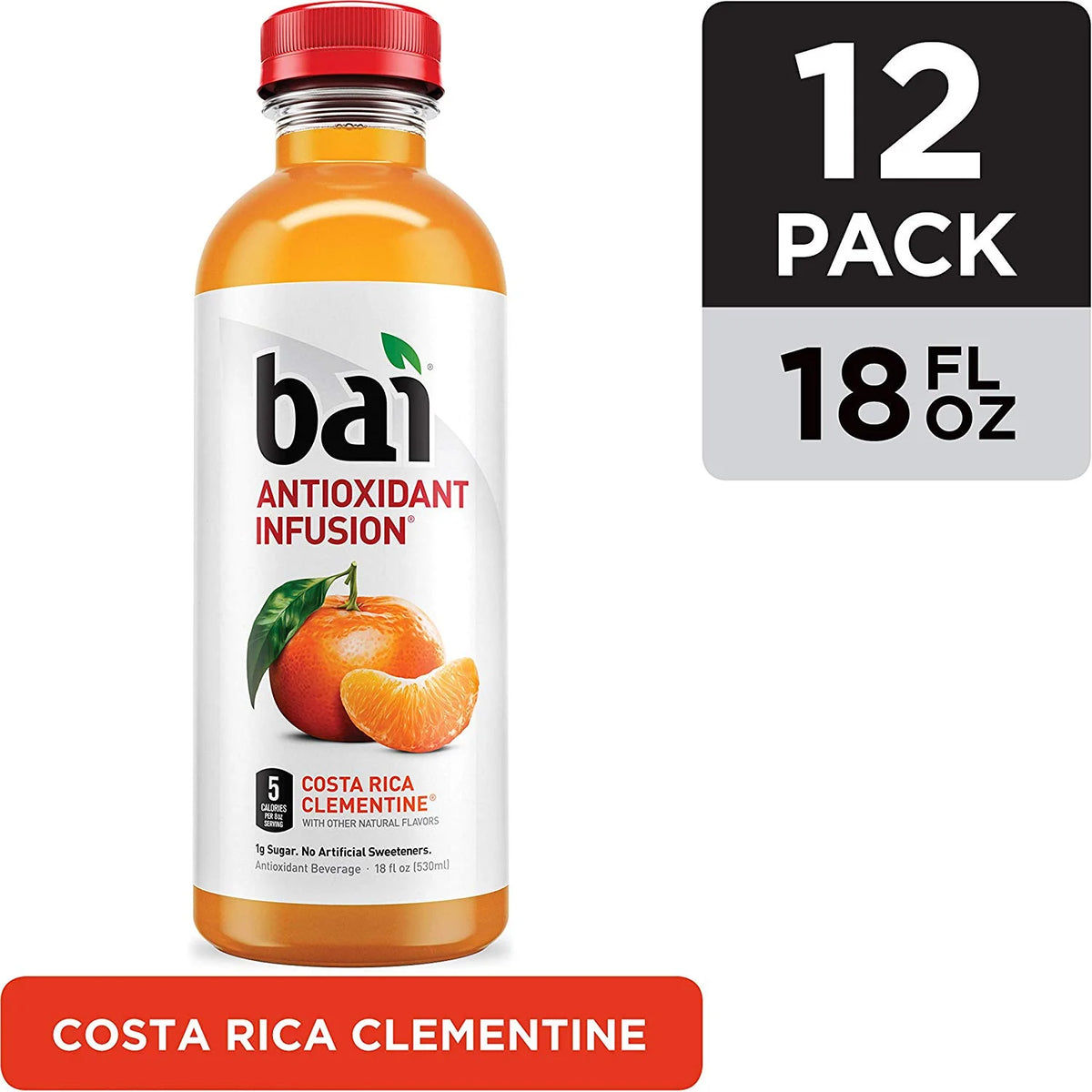 Costa Rica Clementine Flavored Water, 18 Fluid Ounce Bottles, 12 count Z3637