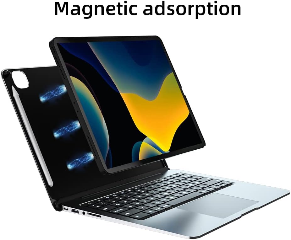 Keyboard Case for iPad Pro 12.9 inch with Touchpad, Backlit, Aluminum Alloy, Space Gray E55242