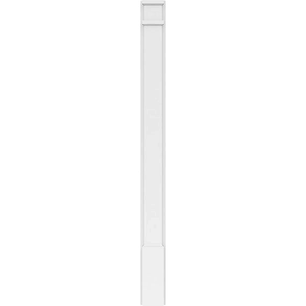 Smooth PVC Pilaster with Decorative Capital & Base (Pair) M6275