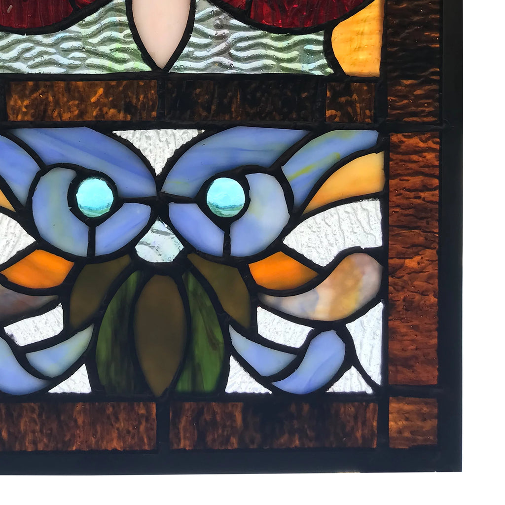 36 in. Stained Glass Window Panel W279