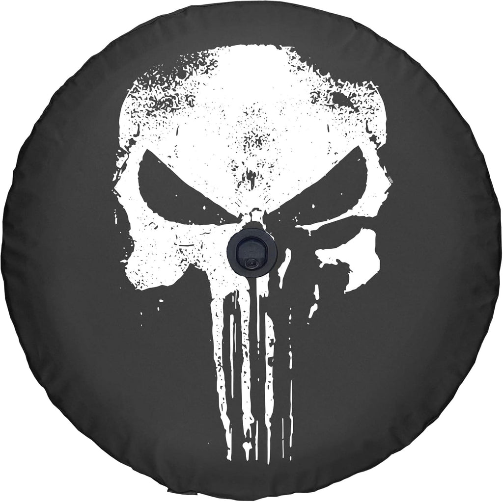 33 Soft Tire Cover Distressed Skull Pack of 2 N133102