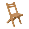 Caramel Plastic Folding Chair J874044